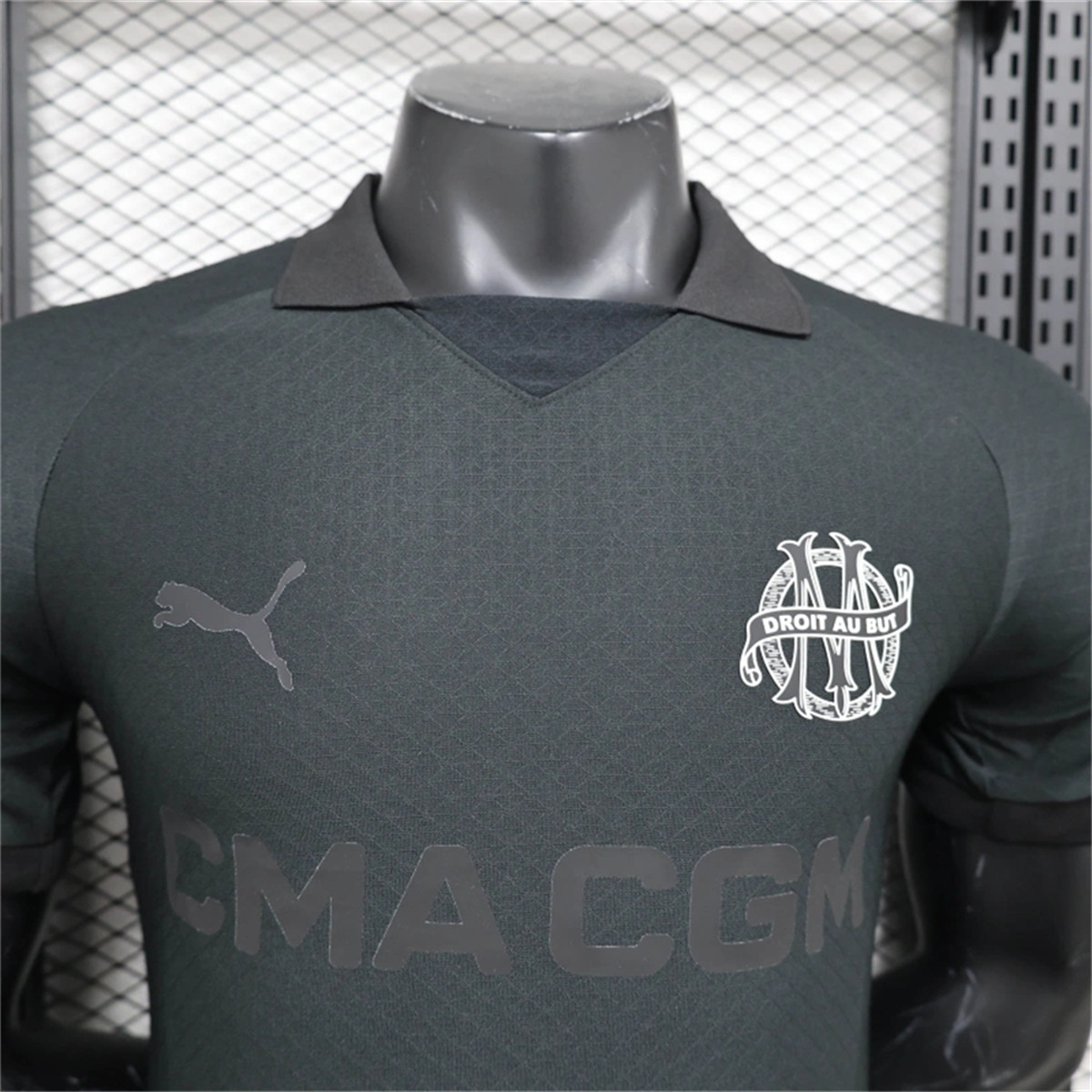 24/25 Marseille 125th Anniversary Black Special edition Jersey Player Version
