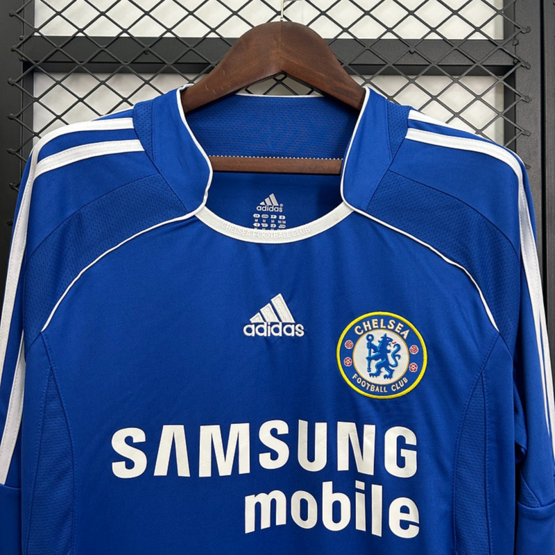 Retro Chelsea 06/07 Home jersey Long sleeve jersey Fan Version