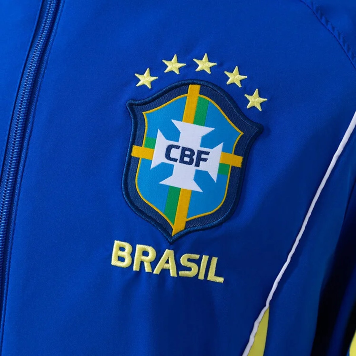 2026 Brazil Blue Windbreaker Jacket