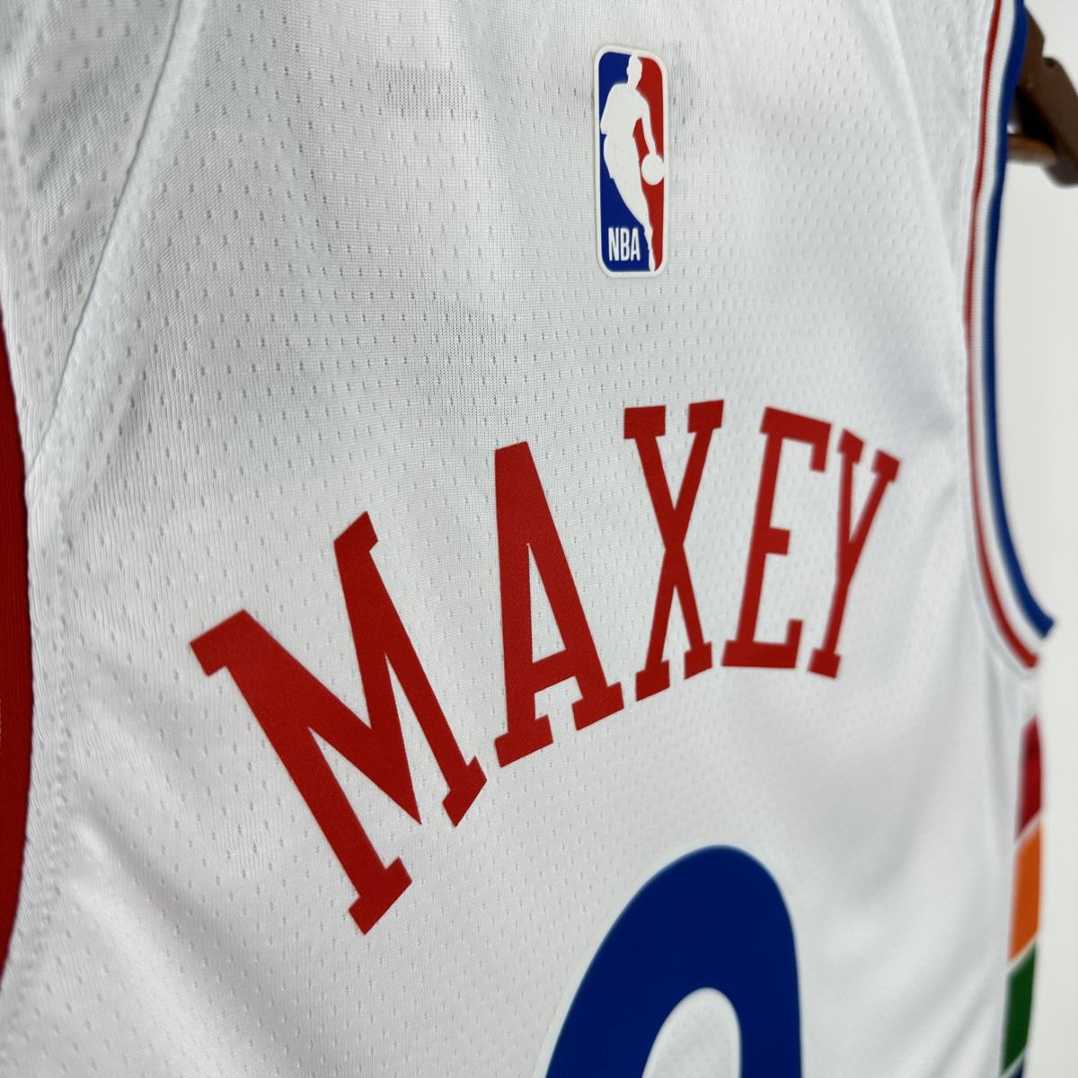 NBA Philadelphia 76ers 24/25 Round Neck City Edition Black Jersey MAXEY#0 S-XXL