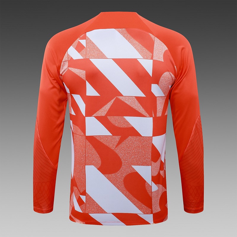 24/25 Inter Milan Orange Long-sleeved half-pull training kit Football team kit