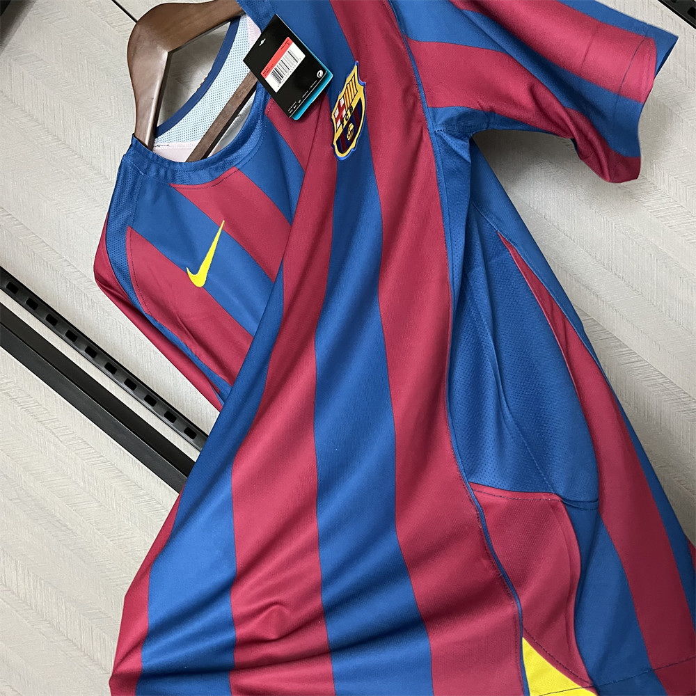 Retro Barcelona 2006 UEFA Champions League Home jersey Fan Version