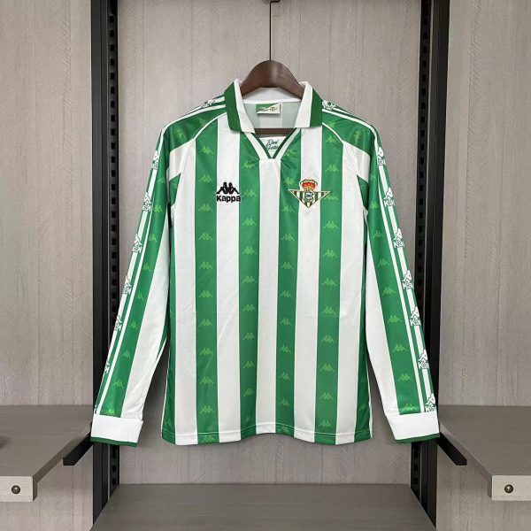 Retro Real Betis 95/97 Home Long Sleeve jersey Fan Version