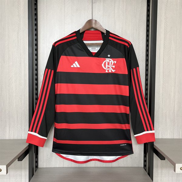 24/25 Flamengo Home Jersey Long Sleeve Fan Version