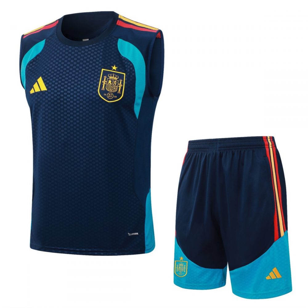 2026 Spain Royal blue Training Set Shirt and Shorts