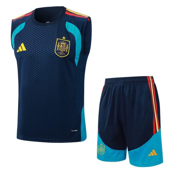 2026 Spain Royal blue Training Set Shirt and Shorts