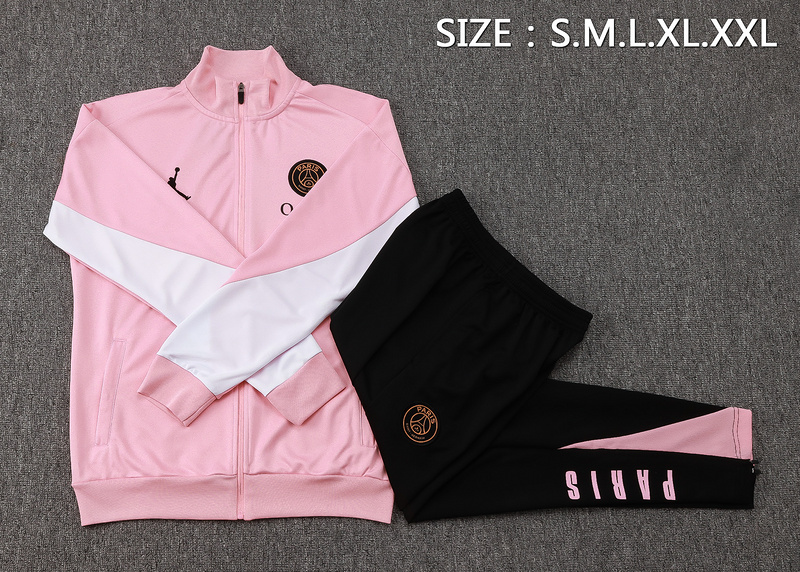 2024/25 Paris Pink Jacket Training Suit Set Football Team Shirt Sports Fashion