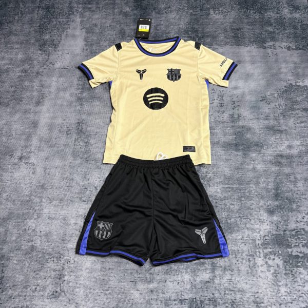 2025/26 Barcelona Away jersey kids Kits size: 16-28