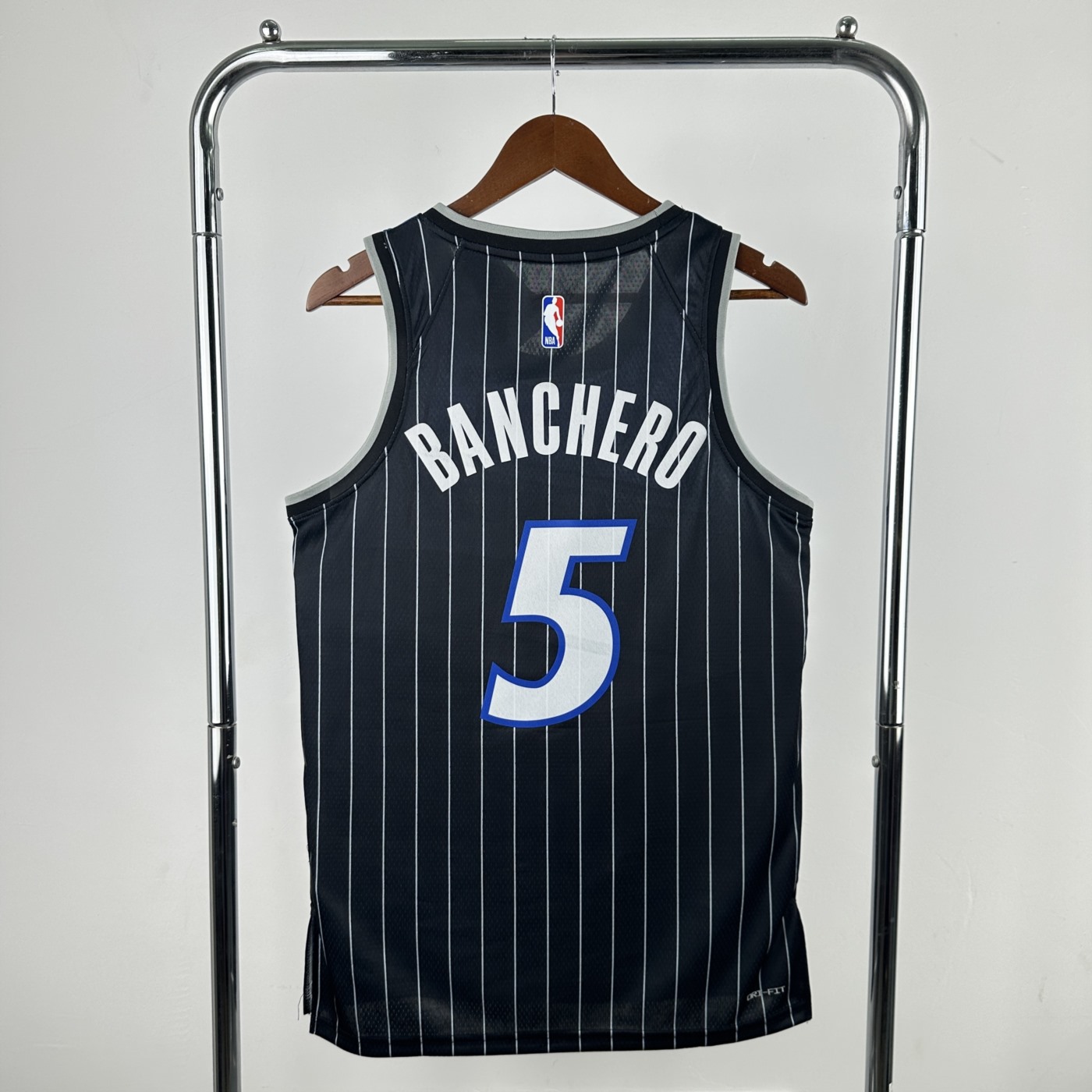 NBA Orlando Magic 2025/26 Round Neck Jordan Edition Black Jersey BANCHERO#5 S-XXL