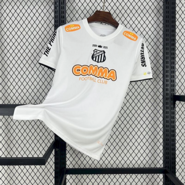 Retro Santos 2008 special edition White jersey Fan Version