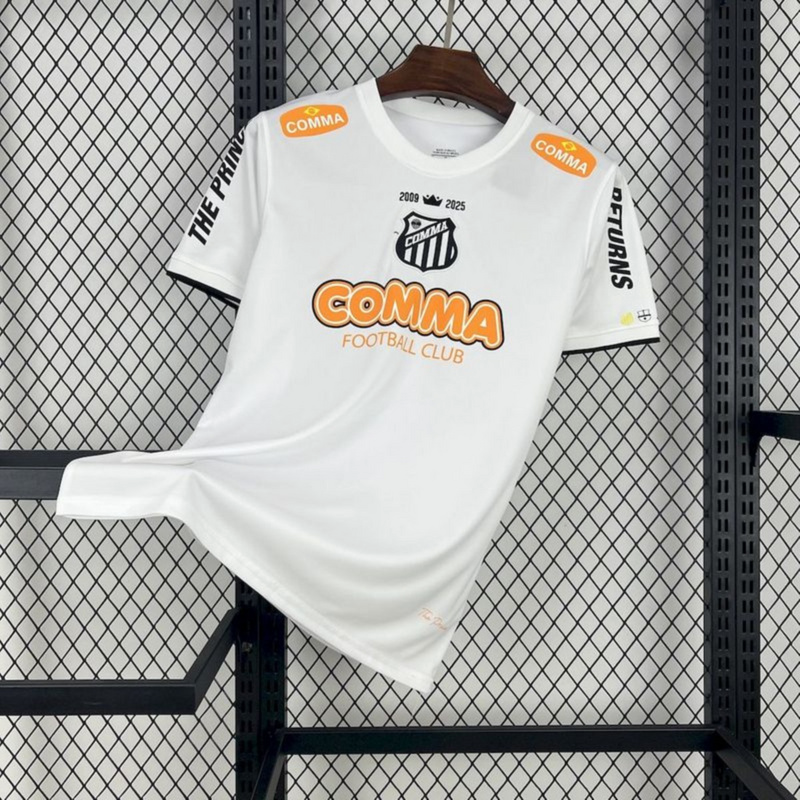 Retro Santos 2008 special edition White jersey Fan Version