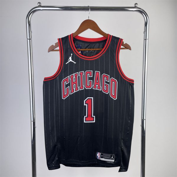 NBA Chicago Bulls Michael ROSE#1 2022/23 Black JORDAN Edition Swingman Jersey S-XXL