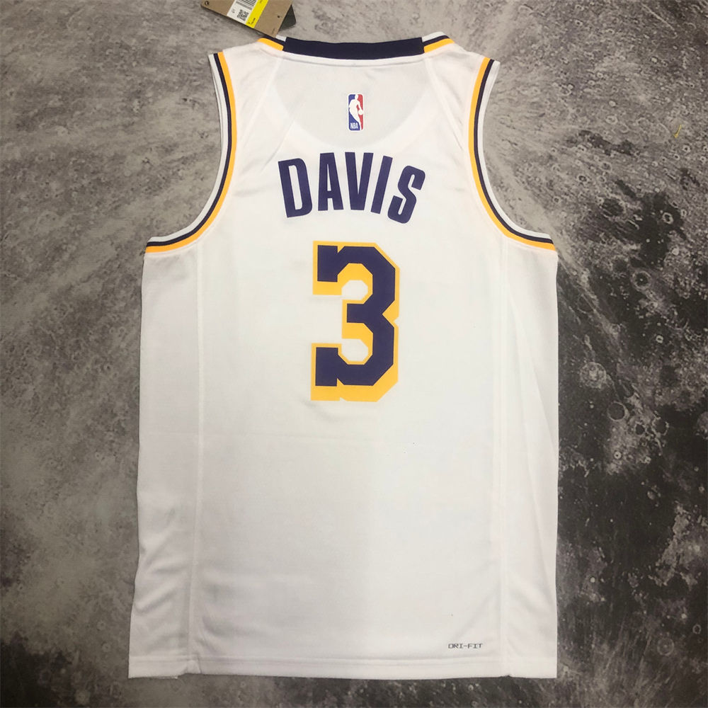NBA Los Angeles Lakers DAVIS#3 2022/23 White Association Edition Swingman Jersey S-XXL