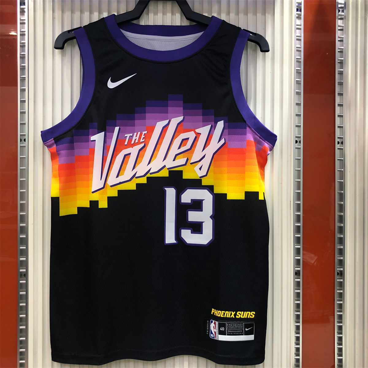 NBA Phoenix Suns Round neck Black jersey NASH#13 S-XXL