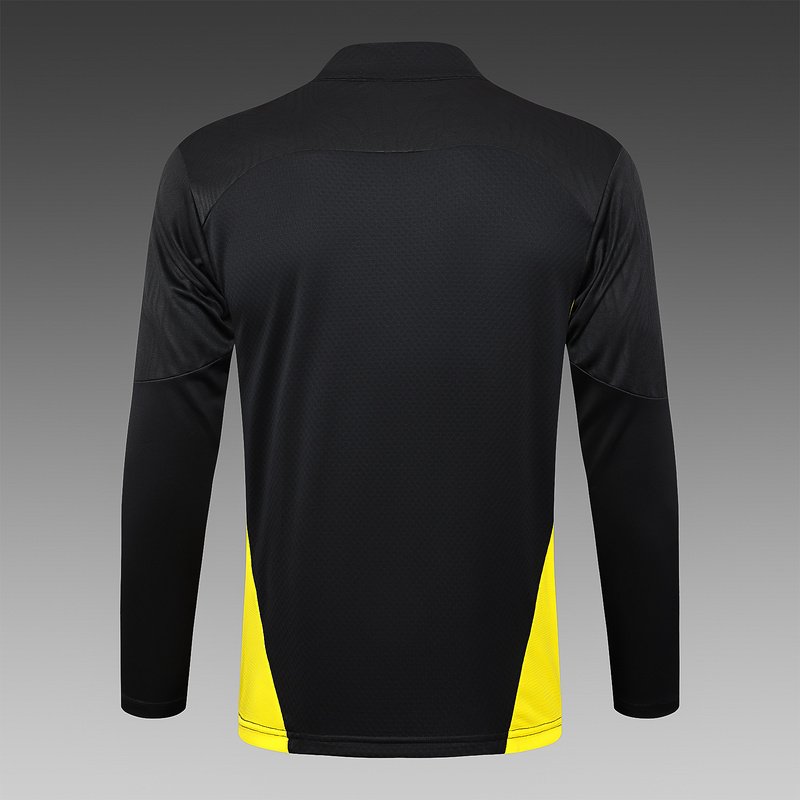 24/25 Dortmund Black Long-sleeved half-pull training kit Football team kit