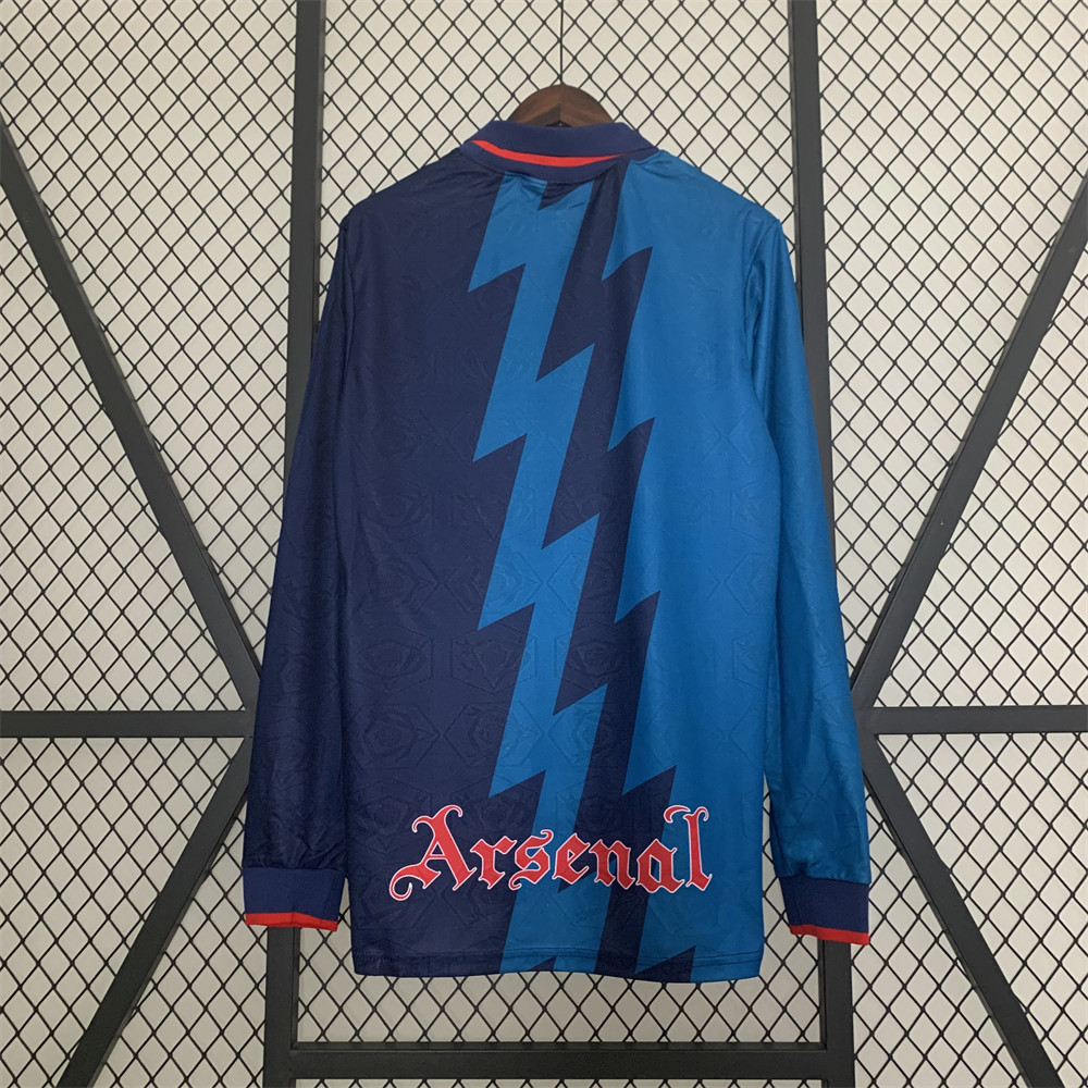 Retro Arsenal 95/96 long sleeve away jersey Fan Version