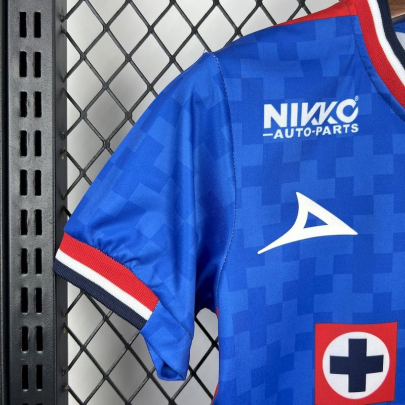 2025/26 Cruz Azul Home jersey kids Kits size: 16-28
