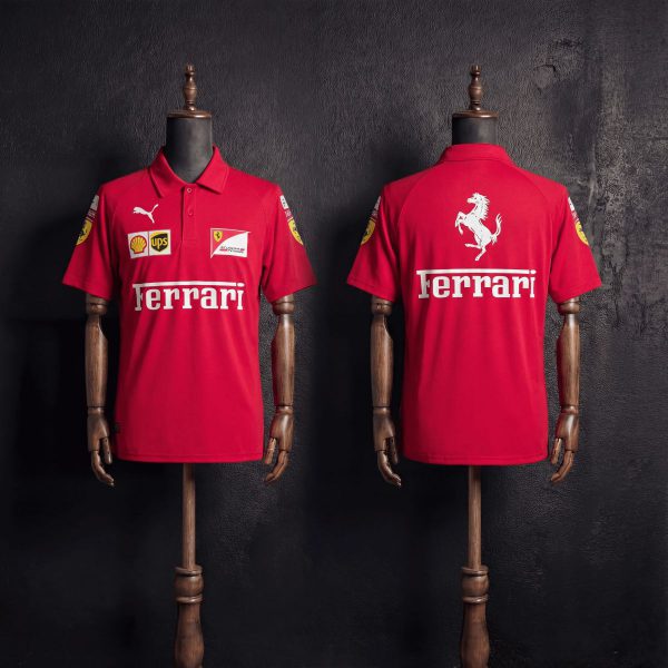 F1 Racing Scuderia Ferrari 2025 Red POLO