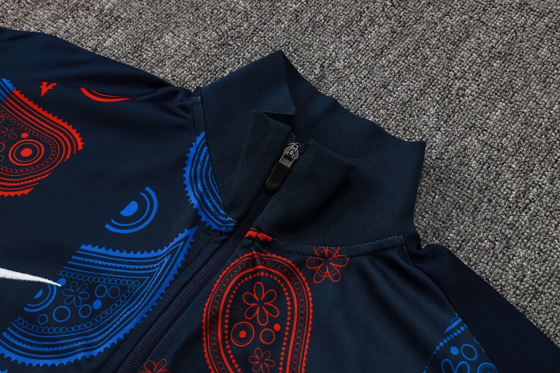 2024/25 Barcelona Royal blue Jacket Training Suit Set Football Team Shirt Sports Fashion