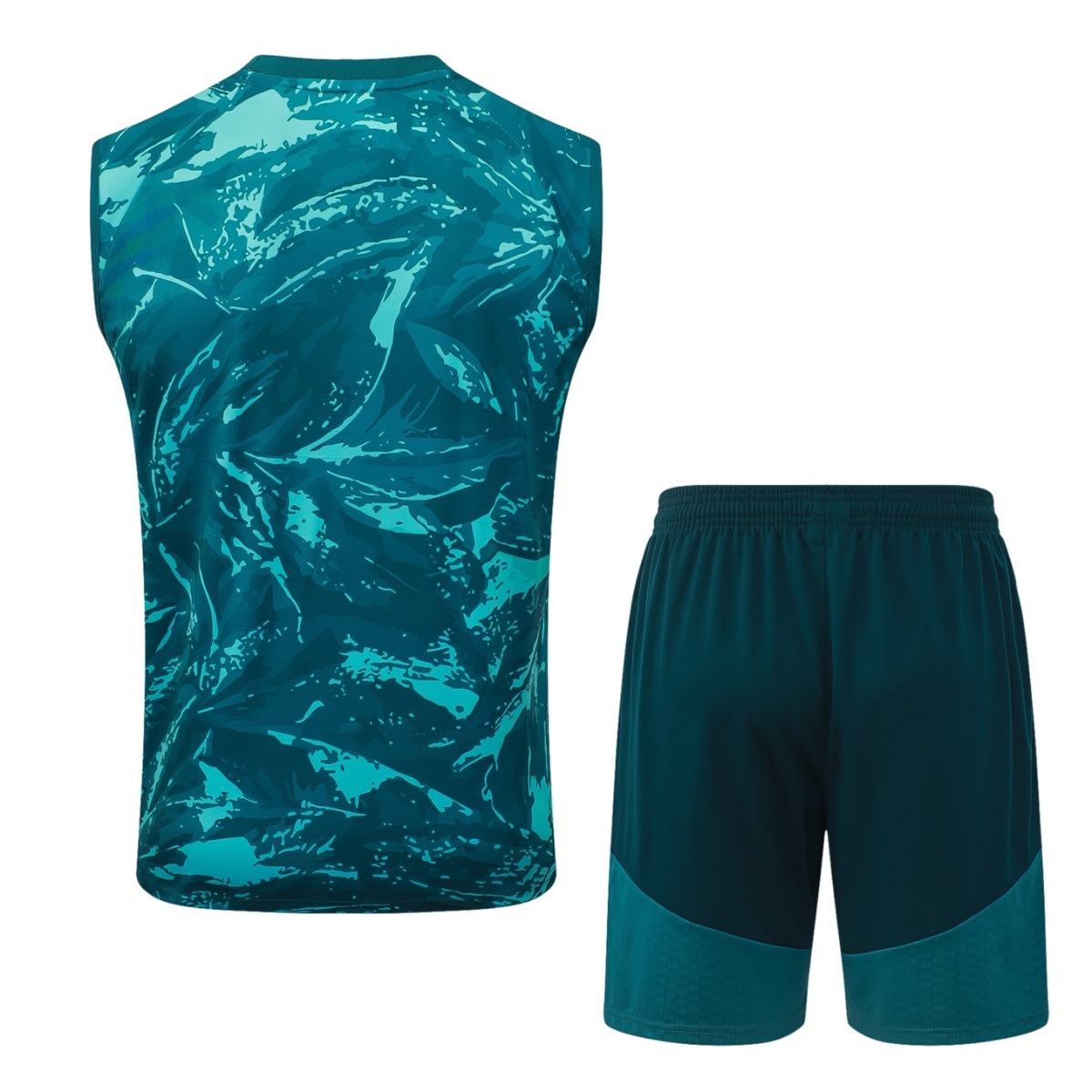 2026 Real Madrid Dark green Training Set Shirt andShorts