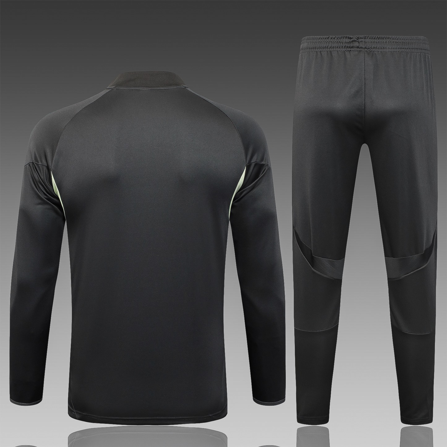 202526 Real Madrid grayish green Long-sleeved half-pull training kit Football team kit