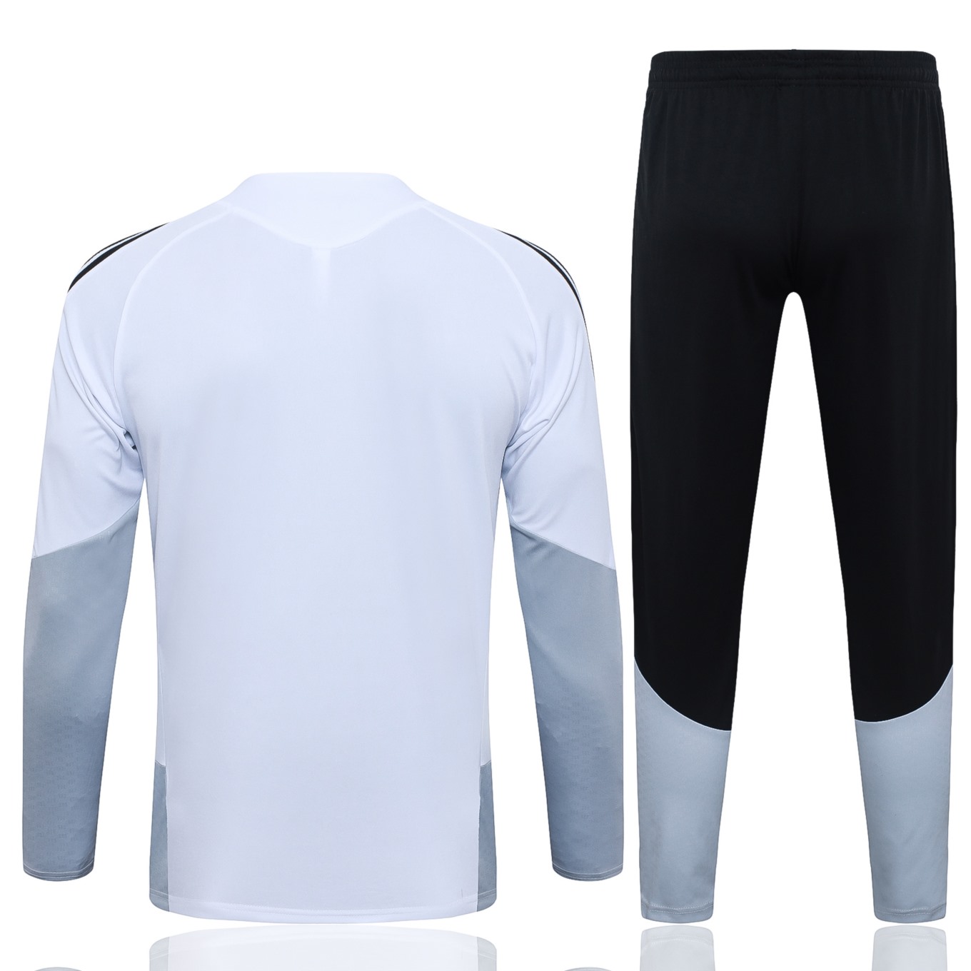 2026 Real Madrid White Long-sleeved half-pull training kit