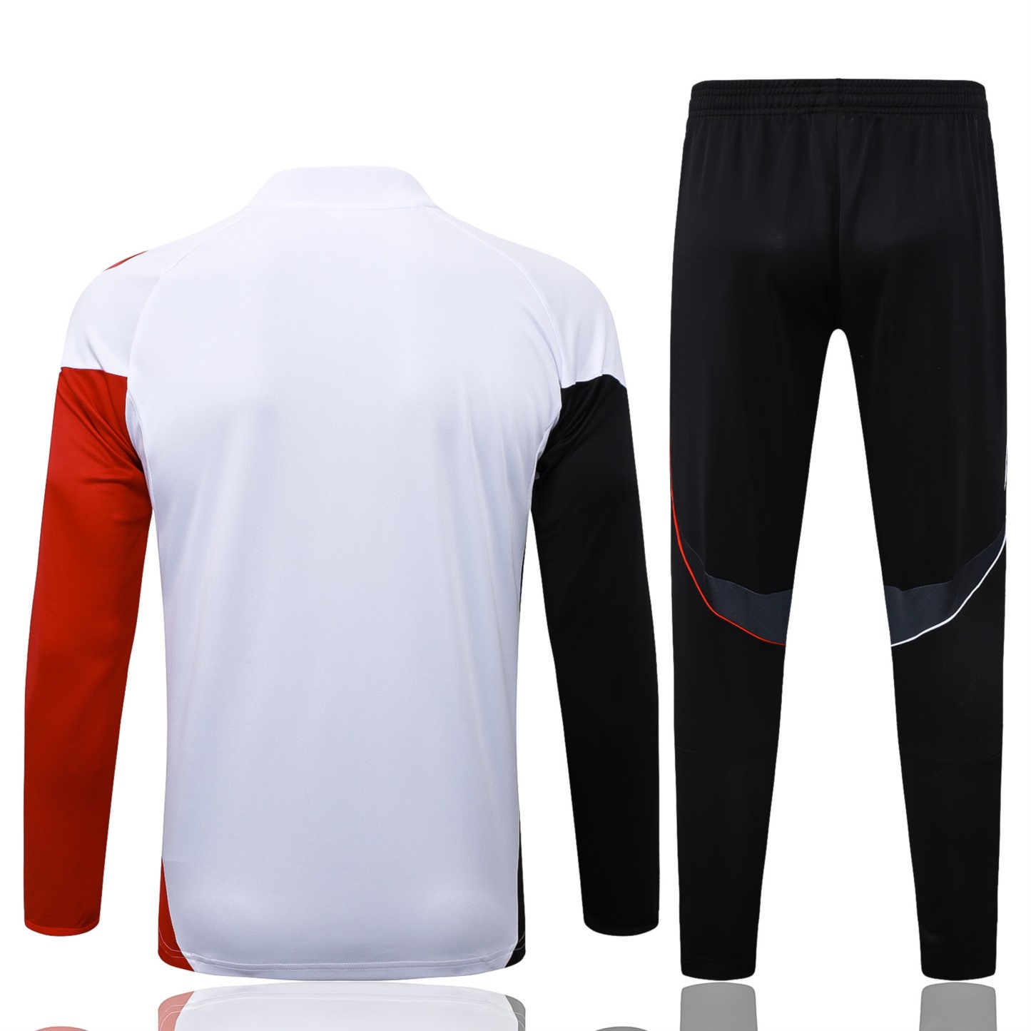 202526 Ajax white-black Long-sleeved half-pull training kit Football team kit