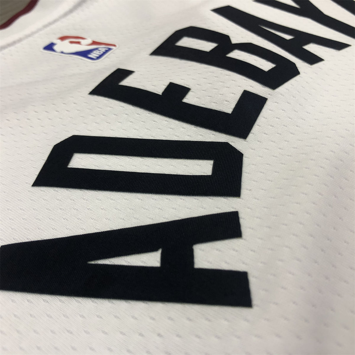 NBA Miami Hearts V-Neck White Jersey ADEBAYO#13 S-XXL