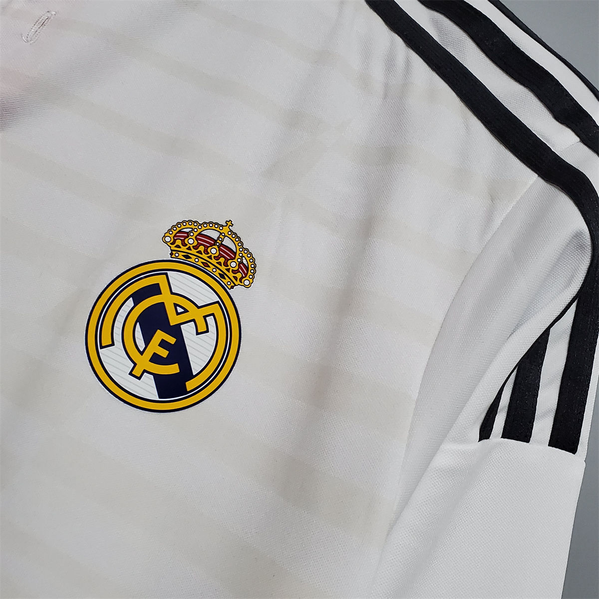 Retro Real Madrid 14/15 Long Sleeve home  jersey Fan Version