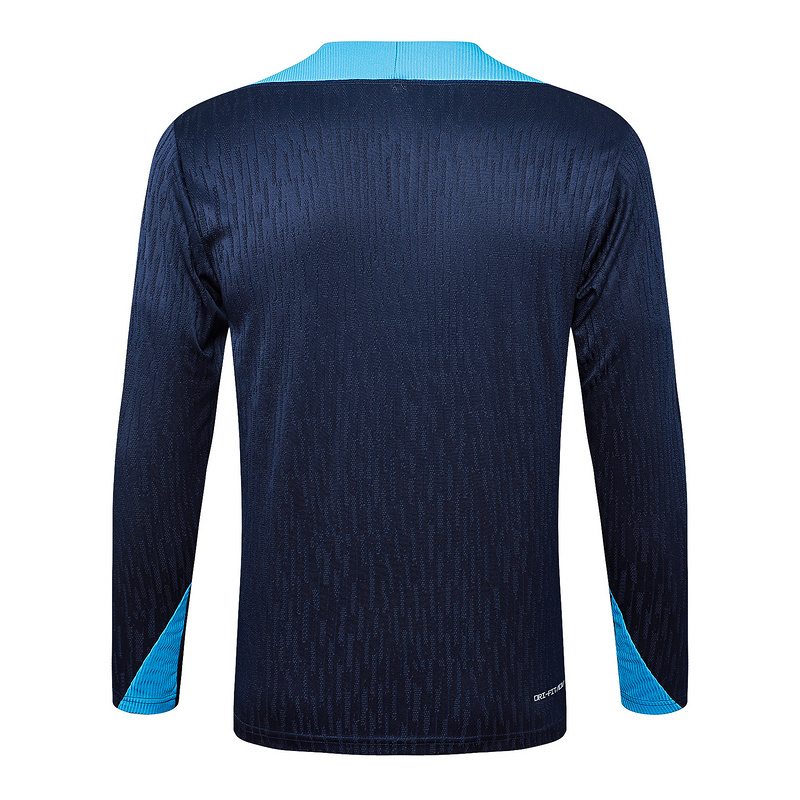 24/25 Chelsea Royal blue Long-sleeved half-pull training kit Football team kit