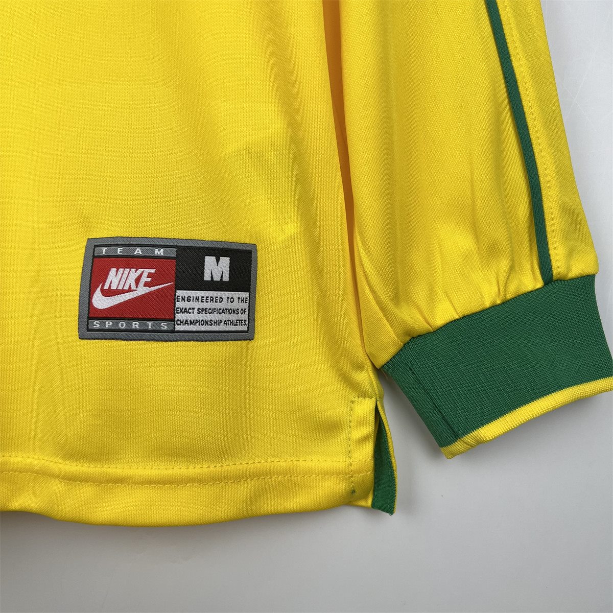 Retro 1998 Brazil home jersey Long Sleeve Fan Version