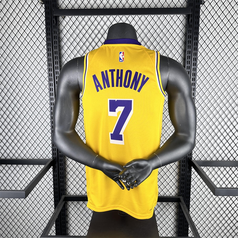 NBA Los Angeles Lakers ANTHONY#7 2022/23 Gold Association Edition Swingman Jersey S-XXL