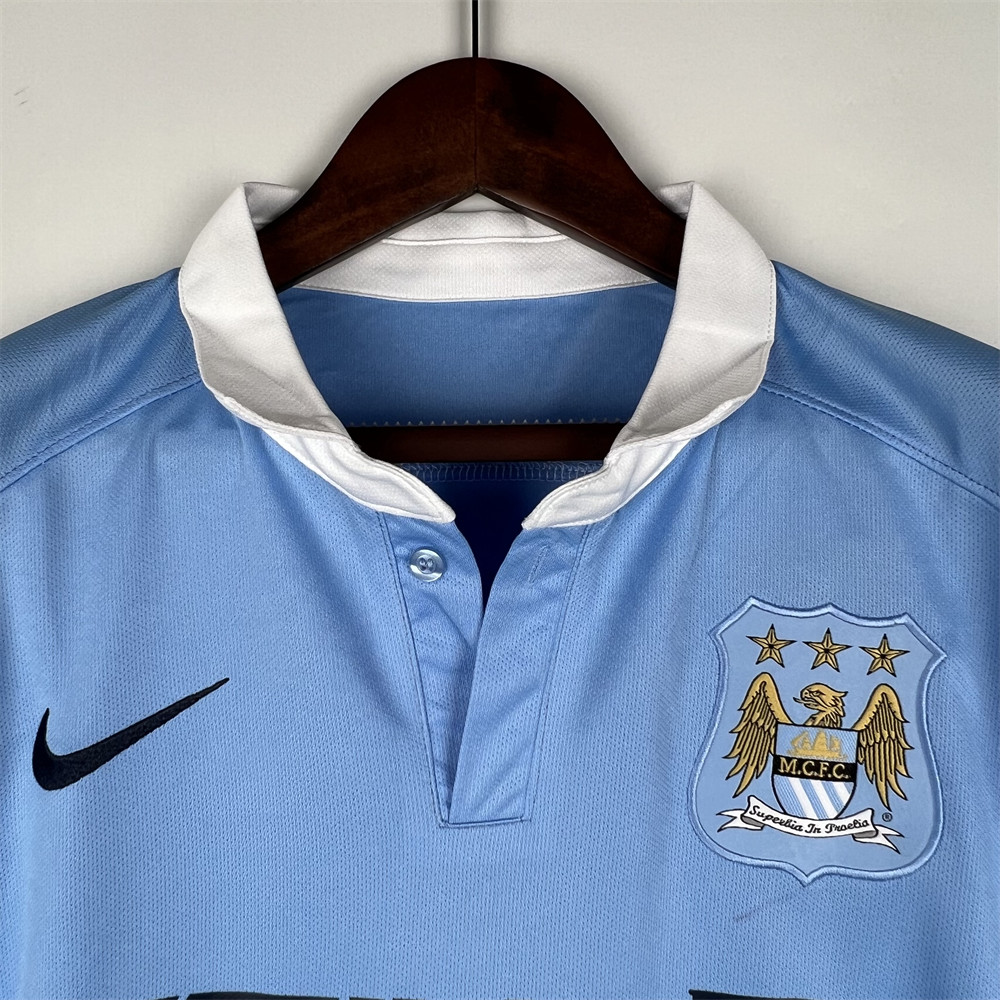 Retro Manchester City 15/16 version home jersey Fan Version