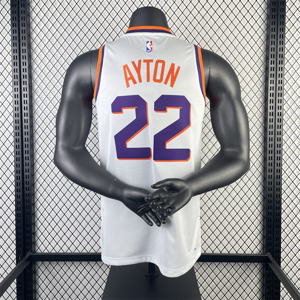 NBA Phoenix Suns 2024 AYTON#22 White Jersey S-XXL