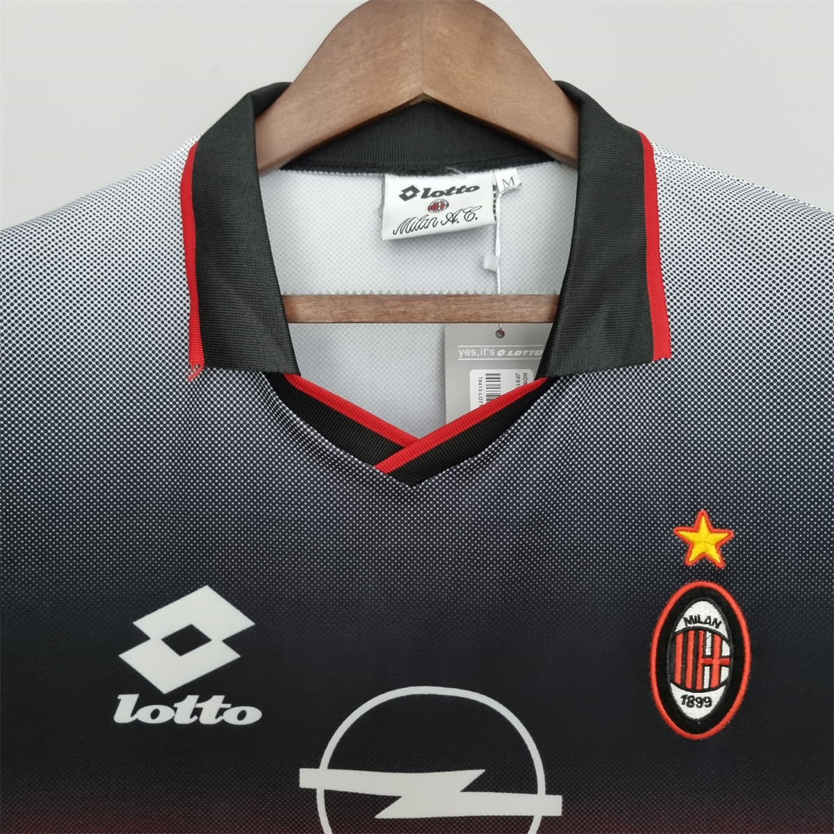 Retro AC Milan 95/96 Training Suit Black  jersey Fan Version
