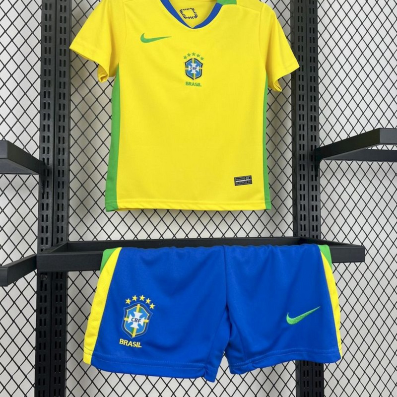 2025/26 Brazil Home jersey kids Kits size: 16-28