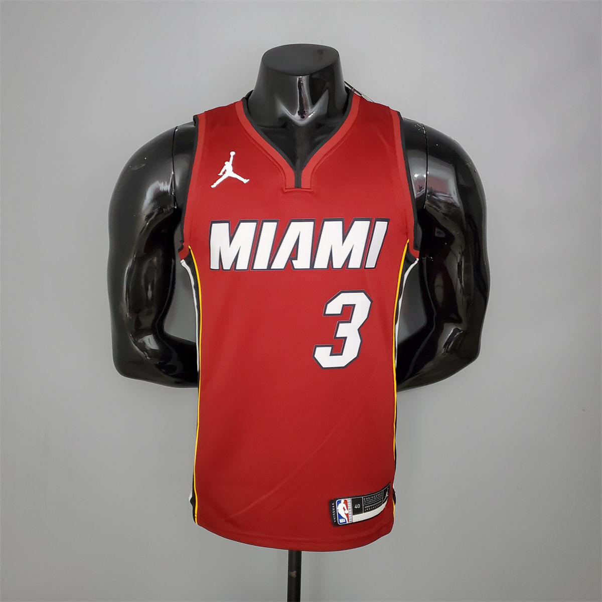 NBA Miami Hearts V-Neck Red Jersey WADE#3 S-XXL
