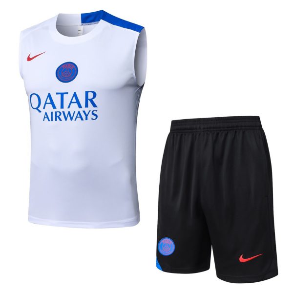 2026 PSG White Training Set Shirt and Shorts