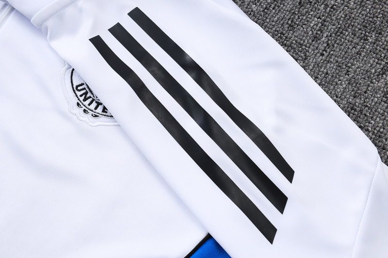 202526 Manchester United White Long-sleeved half-pull training kit Football team kit