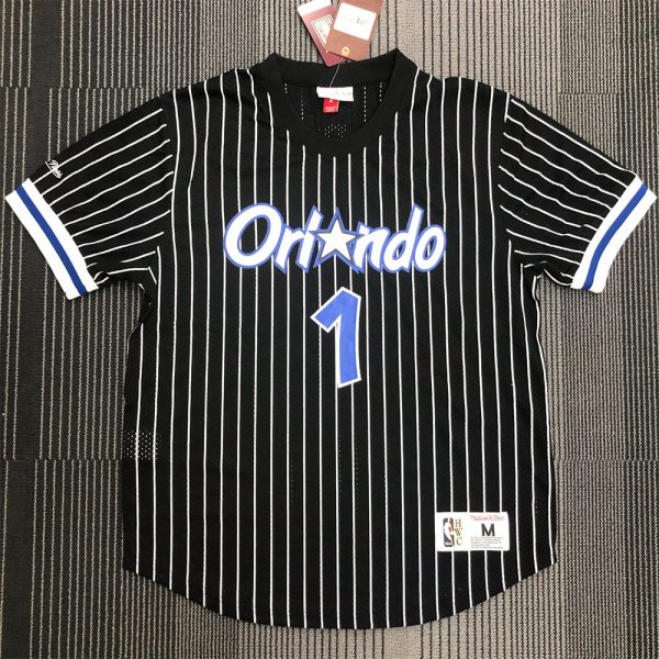 NBA Orlando Magic Mitchellness Jersey Black McGRAY#1 S-XXL