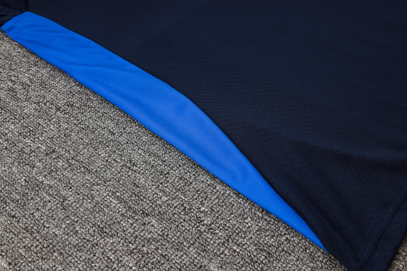 24/25 Marseilles Royal blue Long-sleeved half-pull training kit Football team kit