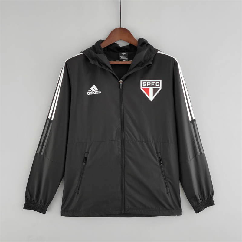 2022 Sao Paulo Windbreaker Black jersey Sport Unifom