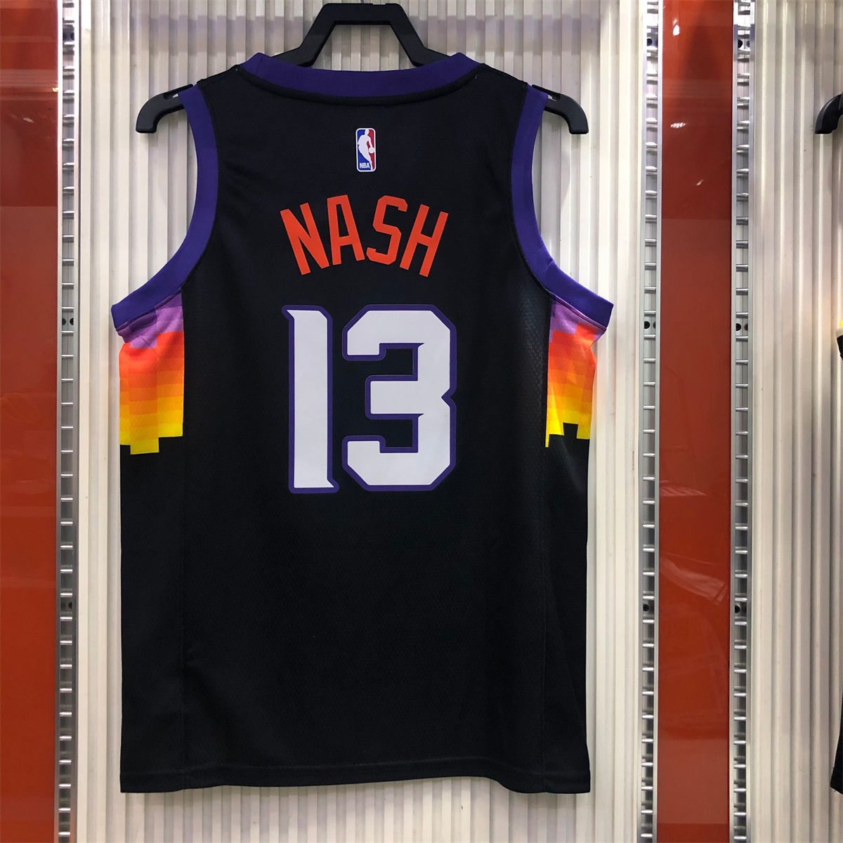 NBA Phoenix Suns Round neck Black jersey NASH#13 S-XXL