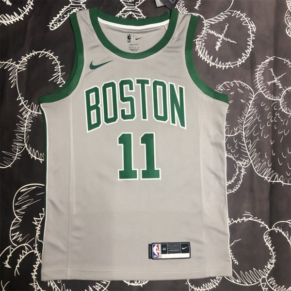 NBA Boston Celtics Round Neck Grey Jersey S-XXL