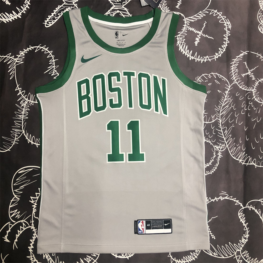 NBA Boston Celtics Round Neck Grey Jersey S-XXL