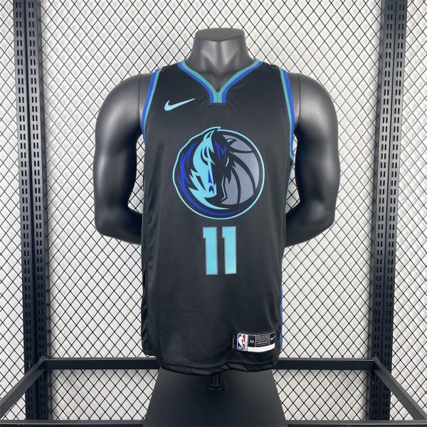 NBA Dallas Mavericks V-Neck Black Jersey IRVING#11 S-XXL