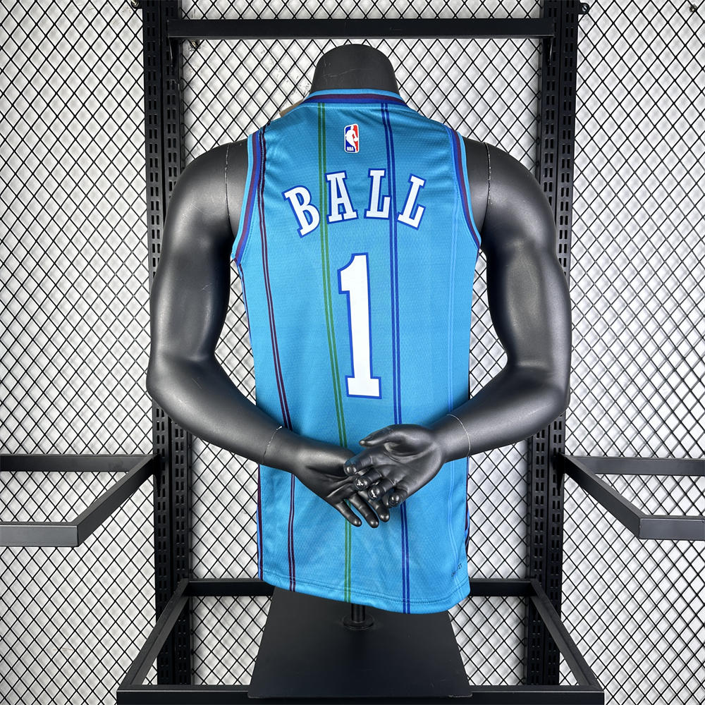 NBA Charlotte Hornets BALL#1 23/24 Swingman Replica Jersey - Classic Edition S-XXL