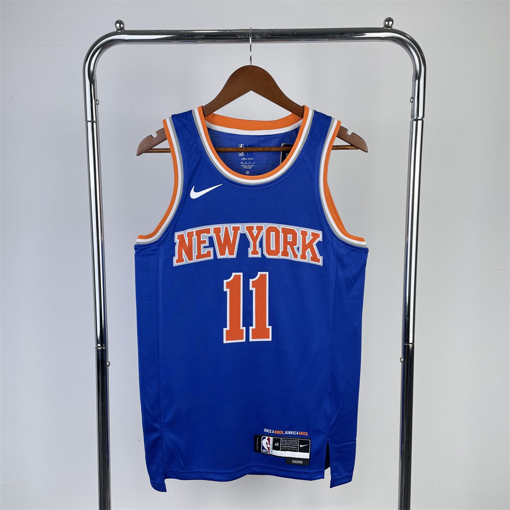 NBA New York Knicks Round Neck Blue jersey BRUNSON#11 S-XXL