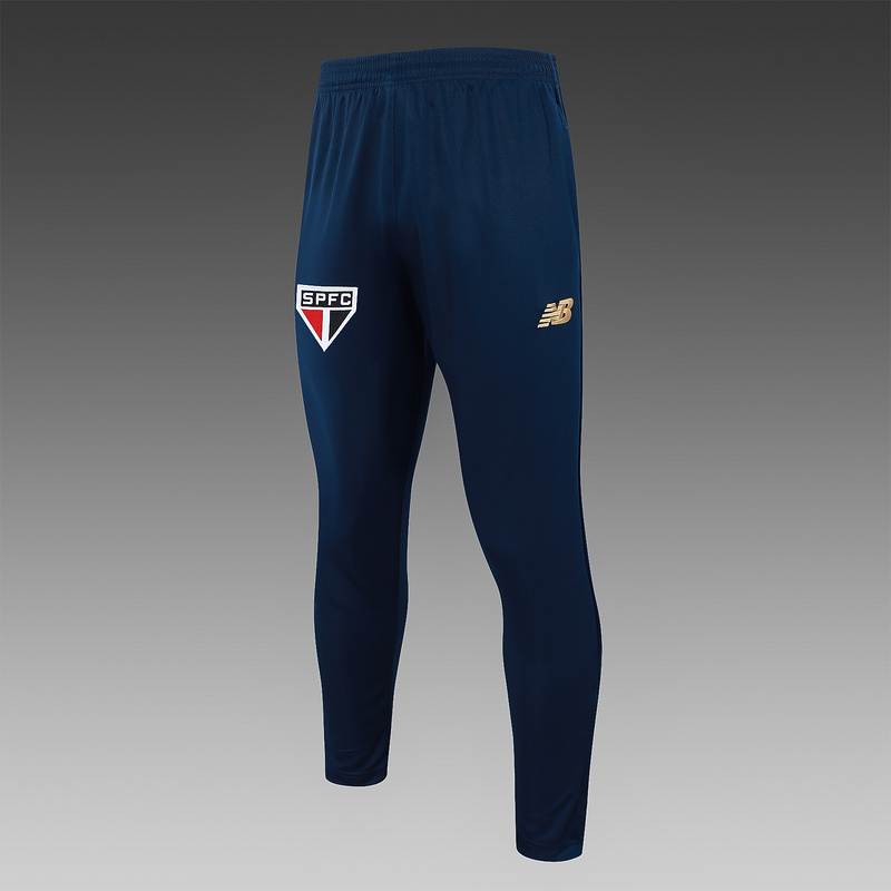 24/25 Sao Paulo Royal blue Yellow Long-sleeved half-pull training kit Football team kit