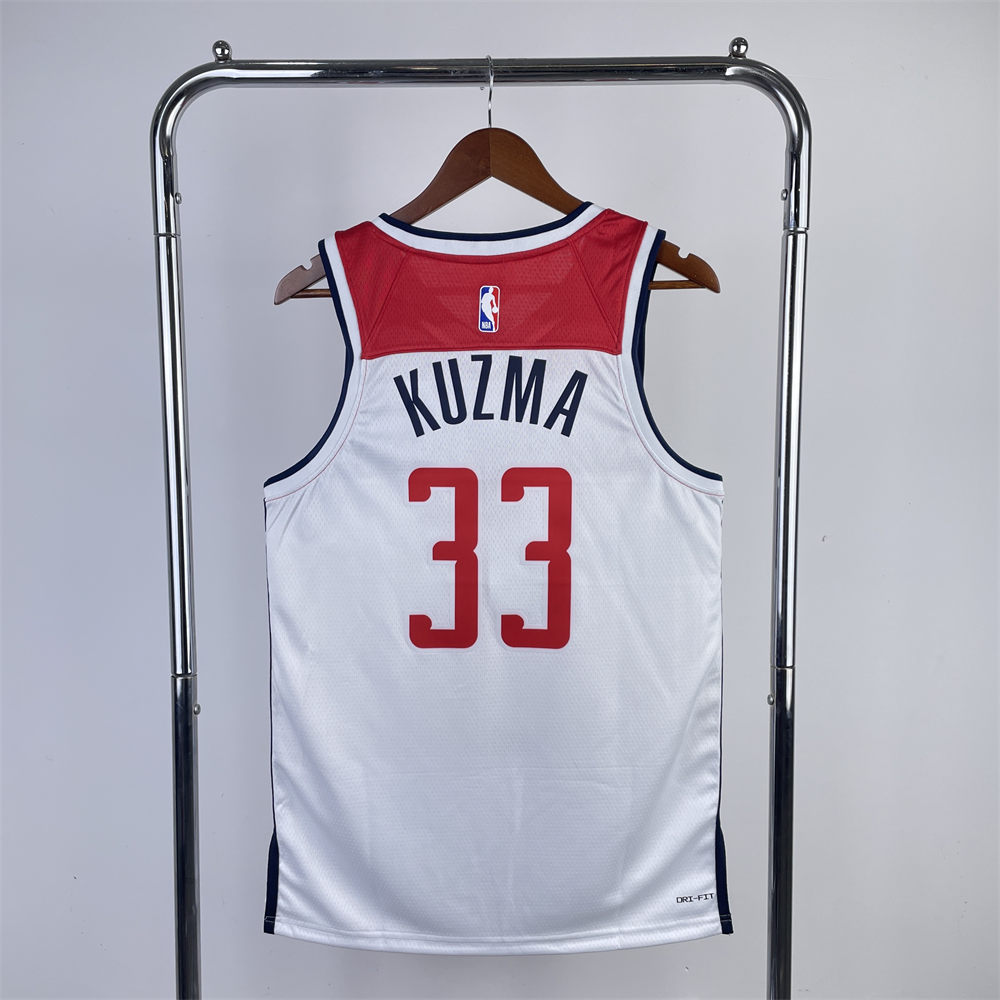NBA Washington Wizards KUZMA#33 2022/23 Swingman White Jersey S-XXL